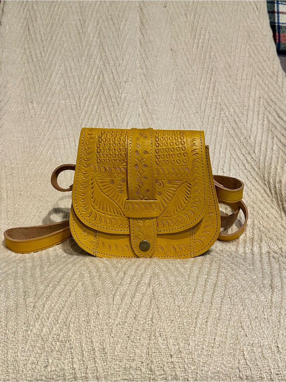 Vintage Moroccan leather purse